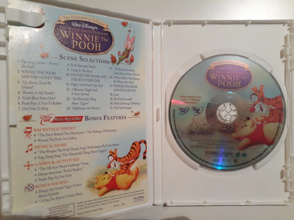 Many Adventures Of Winnie The Pooh _ DVD _ Friendship Edition _ Original Disney  - Image 3 of 3