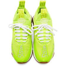 versace cross chainer fluo green