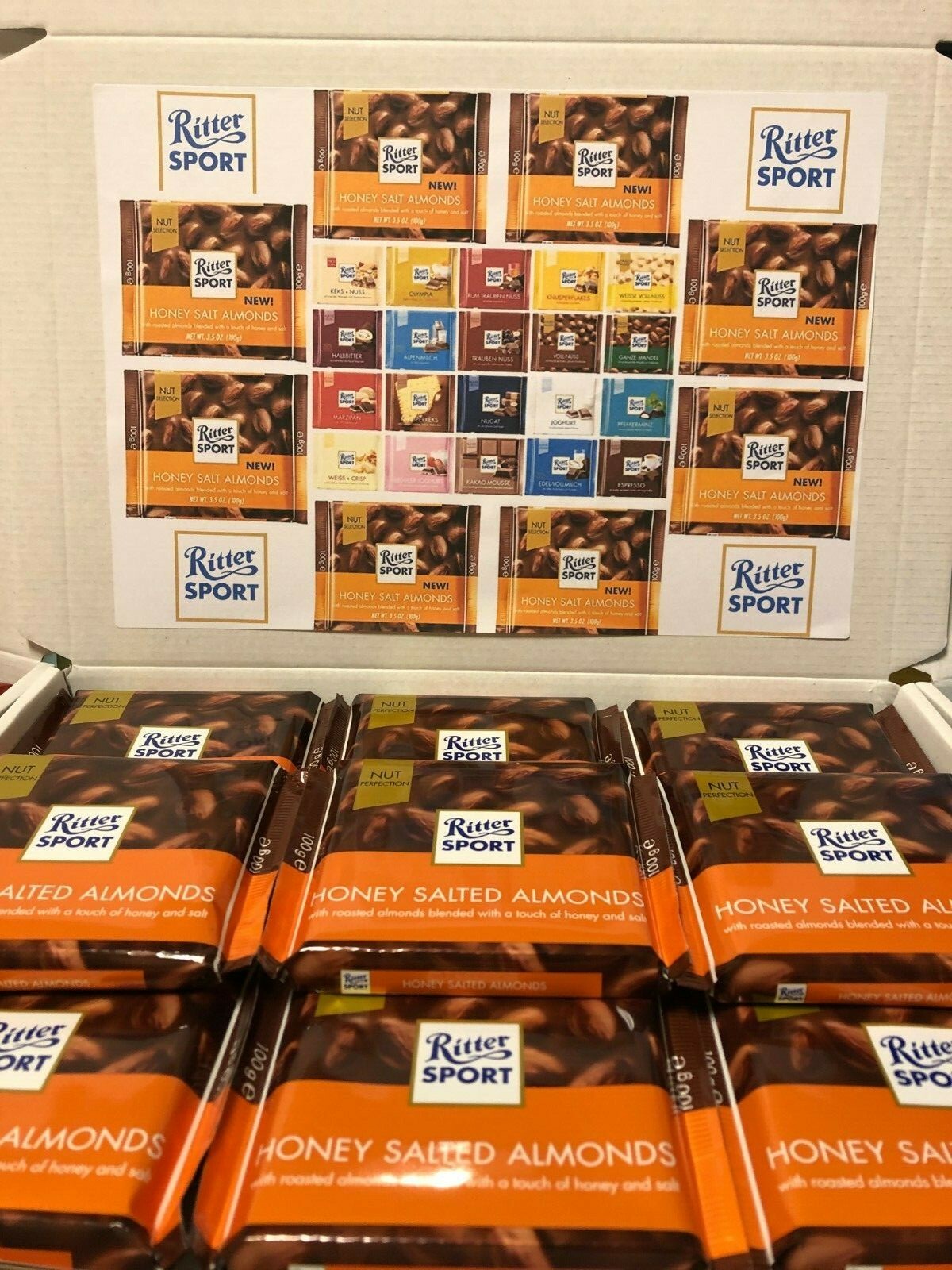 Ritter Sport Gift Box Hamper Valentine Chocolate Assorted Fathers Day