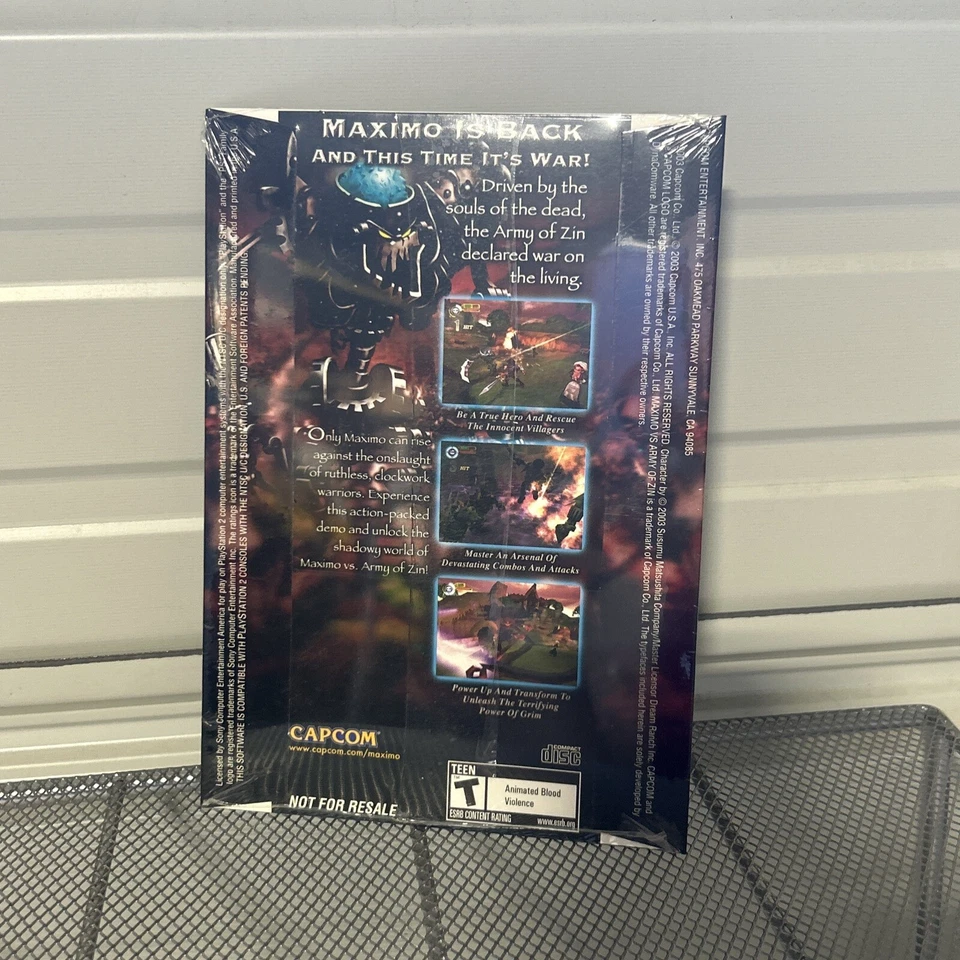 Maximo Vs Army Of Zin Demo Disc Sony PlayStation 2 PS2 Brand New Factory Sealed - Image 3 of 3