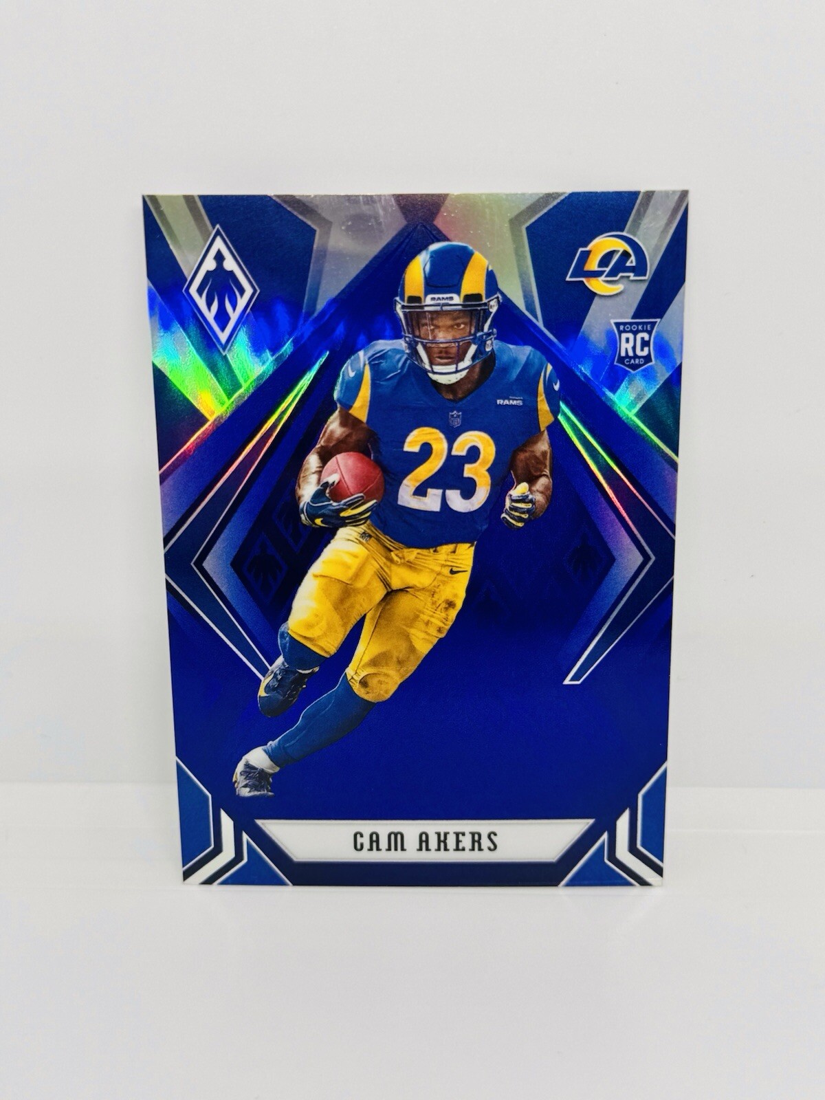 2020 Panini Phoenix CAM AKERS Rookie Blue Prizm /35 Los Angeles Rams #RR-10