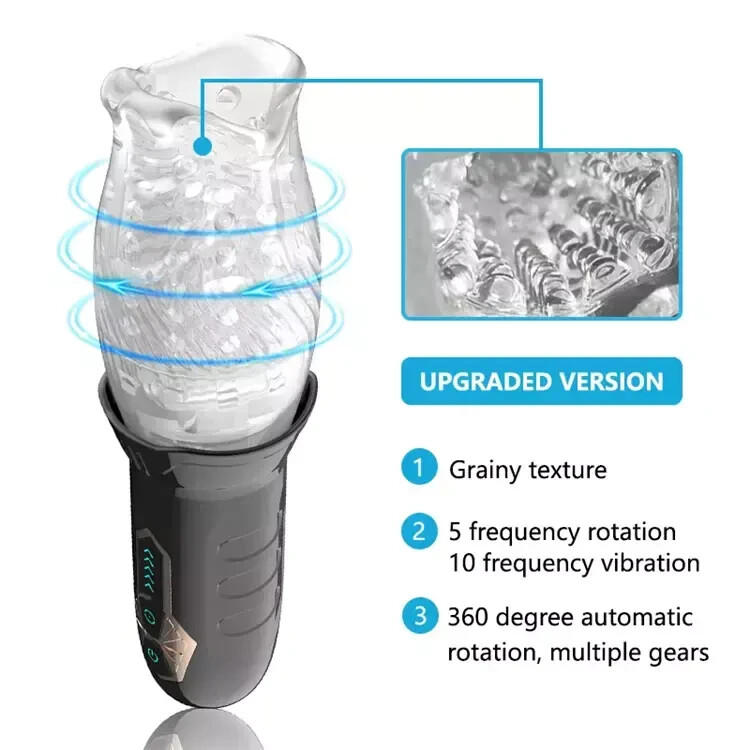 sohimi male masturbator Irrational cyclone cup pressure-sensitive rotating sucking airplane cup  electric male masturbation device for adults