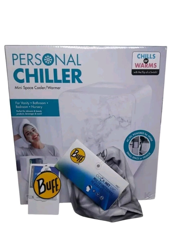 Best Deal White Marble Mini Fridge: Portable Personal Chiller, Small Space Cooler and Warmer for Home with Bonus Features