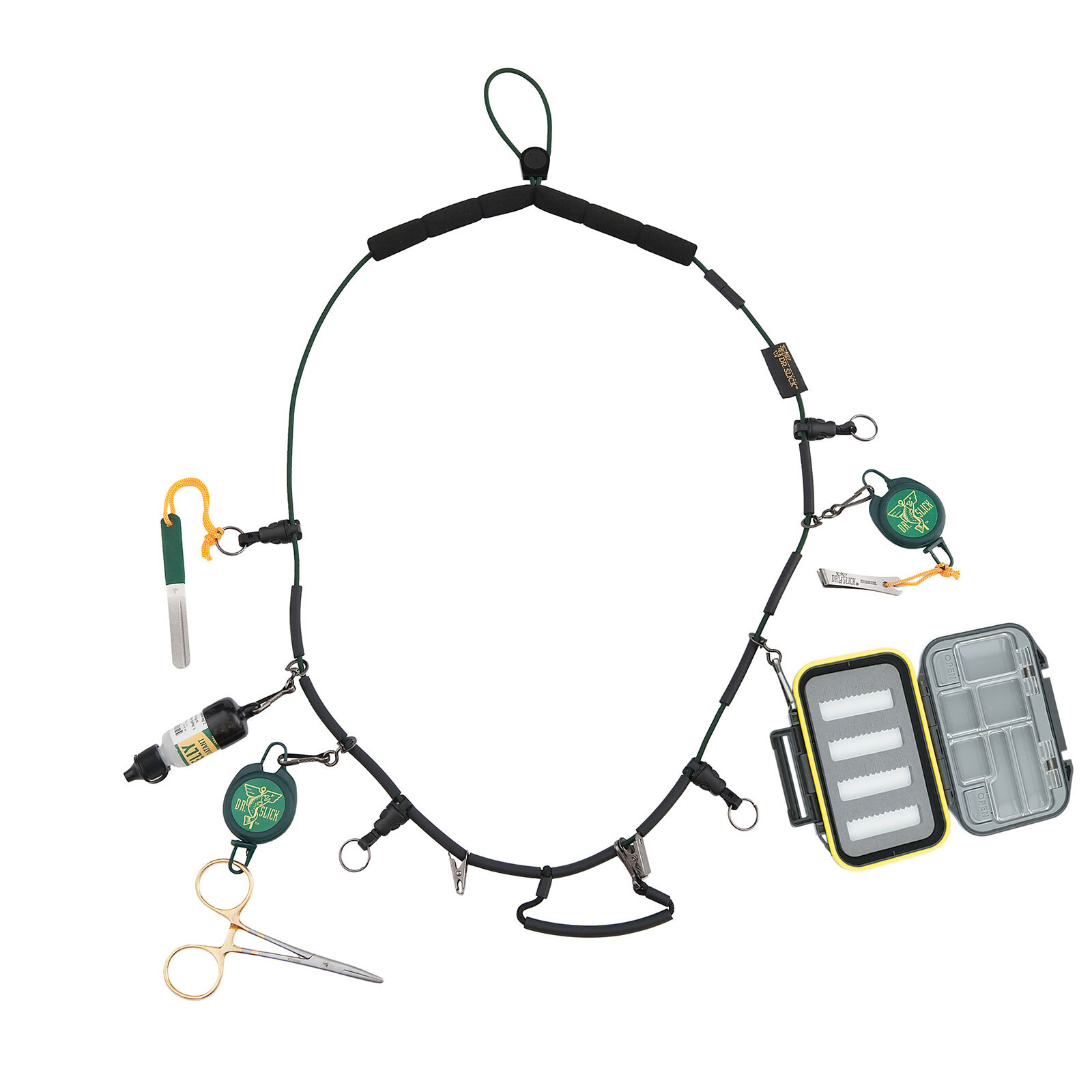 Dr. Slick Fully Loaded Necklace Lanyard for Fly Fishing Nippers, Clamp, File 696904015273 eBay