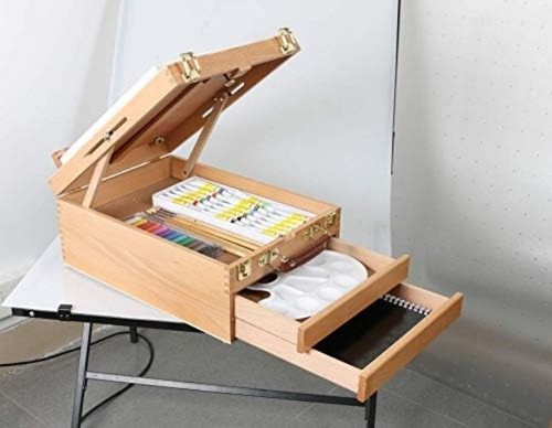 Multi-Functional Sketch Box Easel with 4K Pad Support - Lightweight & Secure - Picture 6 of 9