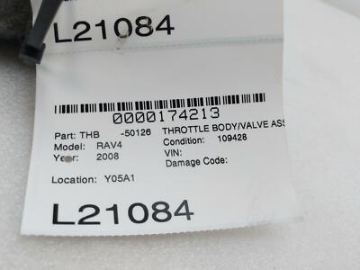 06 07 08 TOYOTA RAV-4 Throttle Body/valve Assy 2.4L
