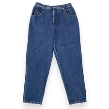 French Dressing Womens 16P 31x29 Blue Vintage High Rise Tapered Jeans Cotton EUC