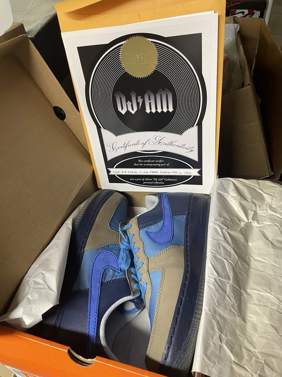 Nike Stash x Air Force 1 Low Premium 2006 Size 10M 11.5W New DS OGBox 313213-441 Nike Stash x Air Force 1 Premium 2006 Low Blue for Sale  main image 4
