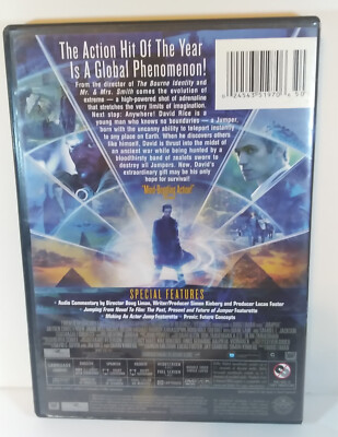 Jumper DVD -Hayden Christensen Samuel Jackson VERY GOOD