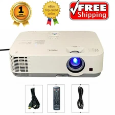 NEC ME331X 3LCD Projector Portable 3300 Lumens 1080p Conference Room w/Bundle