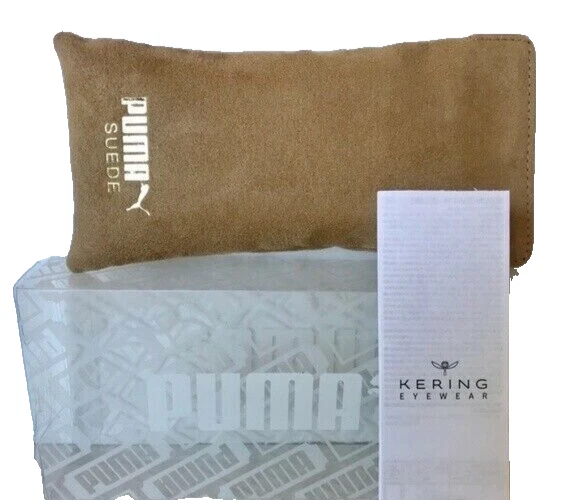 NUEVO Gafas de sol Puma estilo gamuza rojo habana nuevas en bolsa/estuche blando Foto 3 de 4