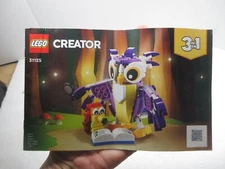 2022 LEGO 31125 Creator 3 in 1 Fantasy Forest Creatures instruction manual only