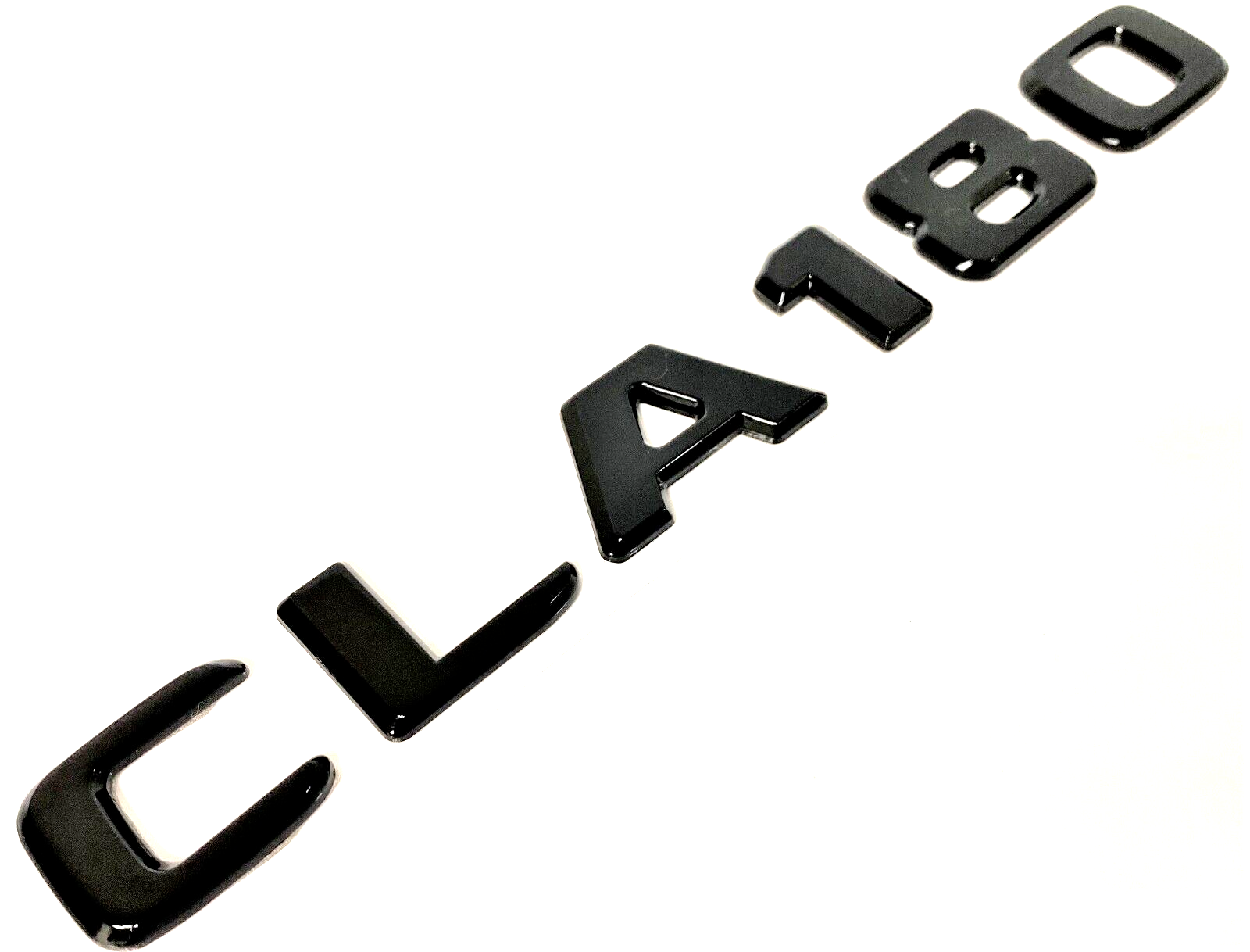 GLOSS BLACK CLA180 FOR MERCEDES REAR TRUNK EMBLEM BADGE NAMEPLATE DECAL LETTERS