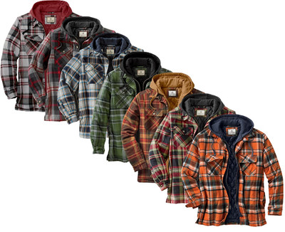 men's maplewood hooded flannel shirt jacket