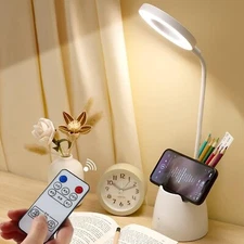 Desk Lamp, Desk Lamps for Home Office, Led Touchable Light, Remote Controlled...