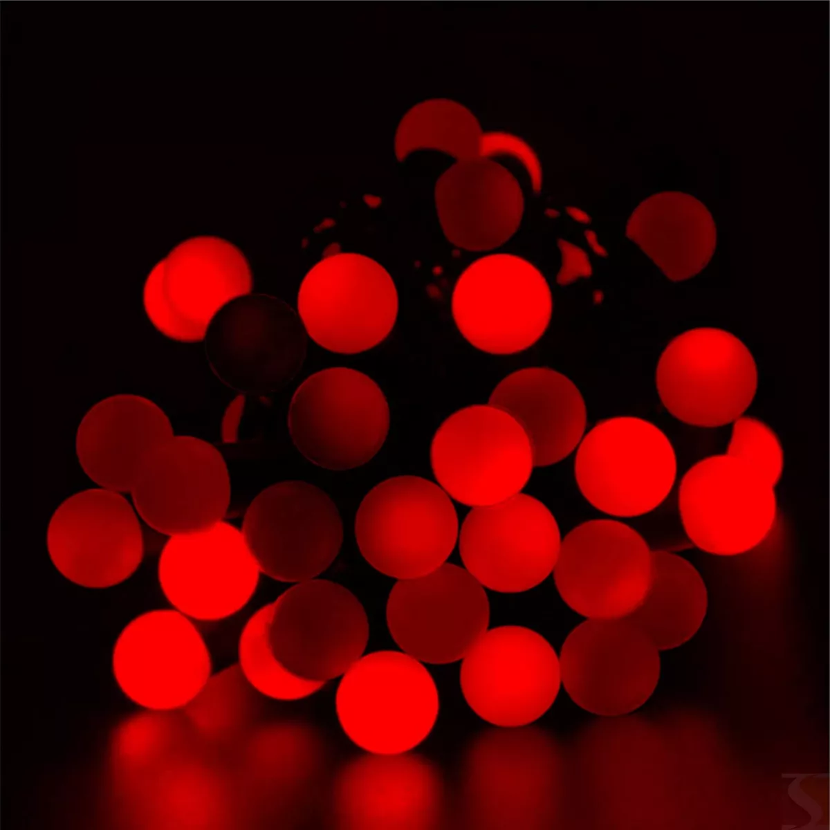 100 Indoor Outdoor Battery Operated Red Berry Christmas LED Lights Fairy String