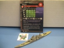  Axis Allies War at Sea CONDITION ZEBRA Suzuya 40/40 with card 