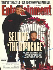 ROBIN WILLIAMS SIGNED 'THE BIRDCAGE' ENTERTAINMENT WEEKLY MAGAZINE COVER w/COA