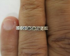 14K Gold Eternity Wedding Band Natural Diamond 1.25 Carats H-VS2  Value 6,500
