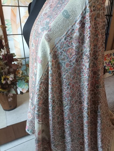 100% Silk Zari PASHMINA JAMAWAR Kani JAMAVAR SHAWL DESIGNER ~12 DESIGN CHOICE - Picture 12 of 14