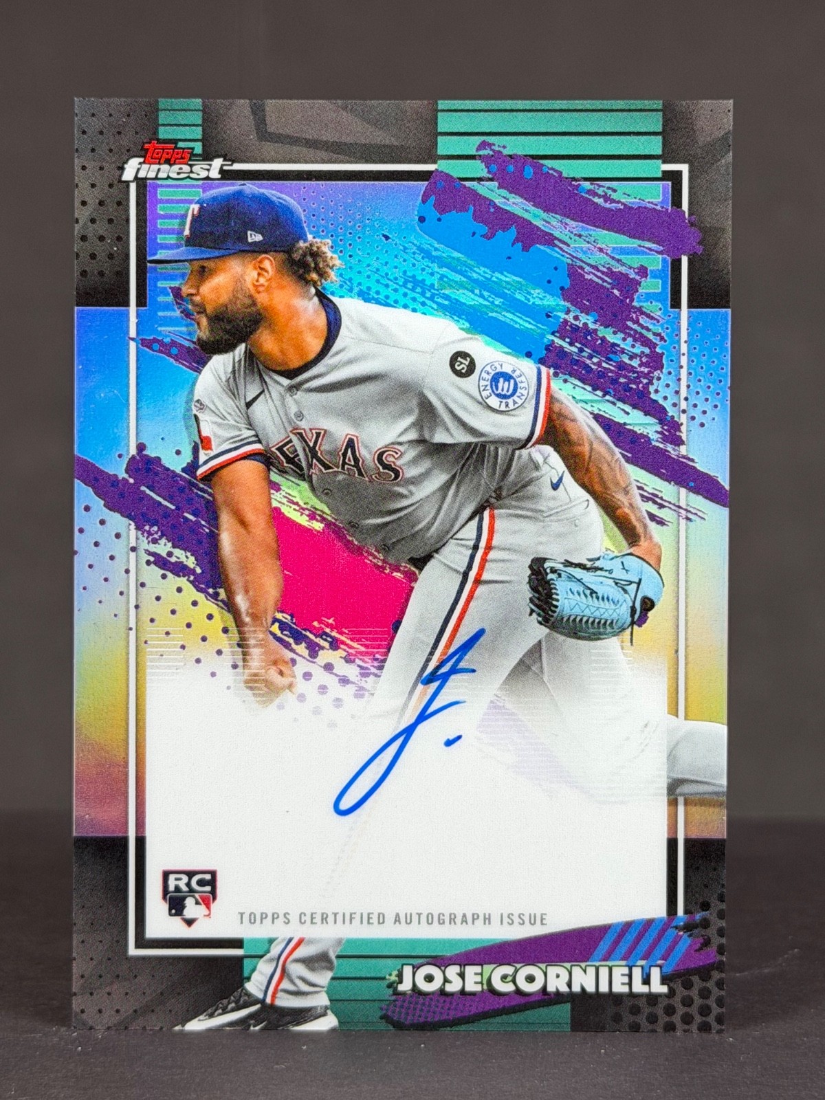 Jose Cornell 2026 Topps Finest RC Refractor Rookie AUTO On Card Rangers