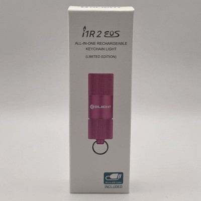 Olight i1R 2 EOS LED Keychain Flashlight Limited Edition Pink Cancer Awareness