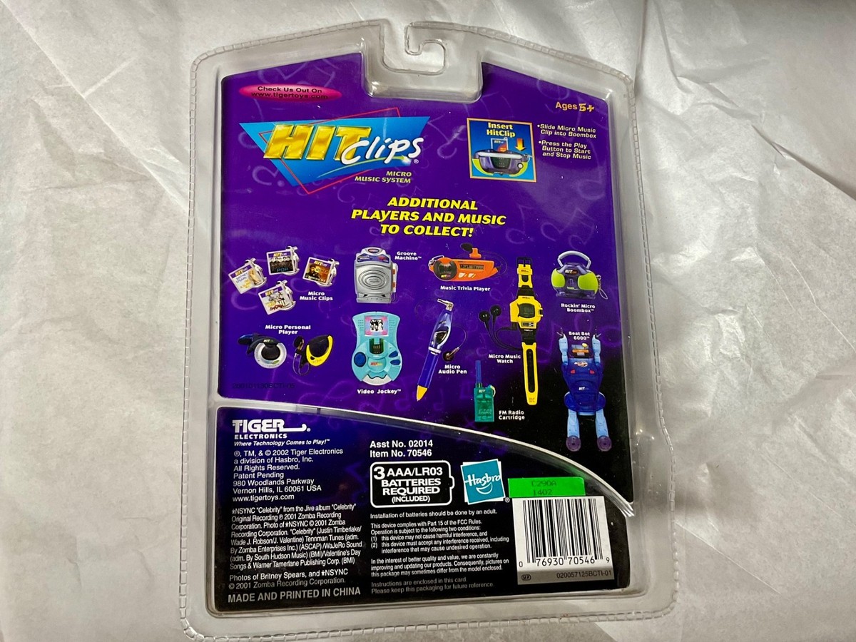 Hit Clips Rockin' Micro Music System Boombox NSYNC Celebrity New
