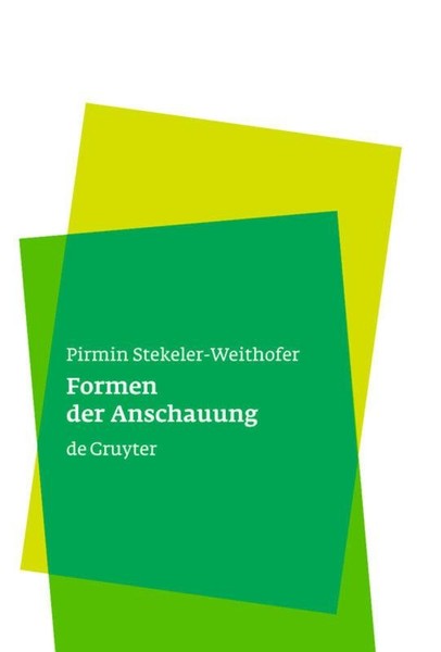 Formen Der Anschauung Pirmin Stekeler-Weithofer-image