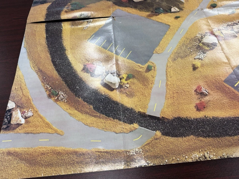 Alfombrilla de acción original 1985 para el juego de tren y batalla Transformers Tyco SOLO ESTERA Foto 3 de 4