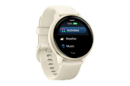 Garmin Vivoactive 6 Smart Sports Watch (Lunar Gold/Bone Band, 42mm), Smart - Picture 2 of 8