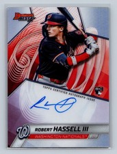 Robert Hassell III 2025 Bowmans Best Refractor Auto RC #B25-RH Nationals
