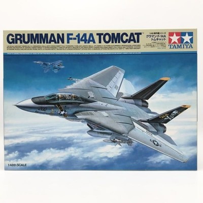 Tamiya Grumman F-14A Tomcat 1/48 Model Kit 61114 Airplane Japan Used