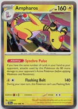 Ampharos 029/086 Rare Chaos Rising Pokemon Holo Near Mint