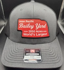 NEW-Union Pacific Railroad 2850 Acres World's Largest Bailey Yard Snapback Hat 