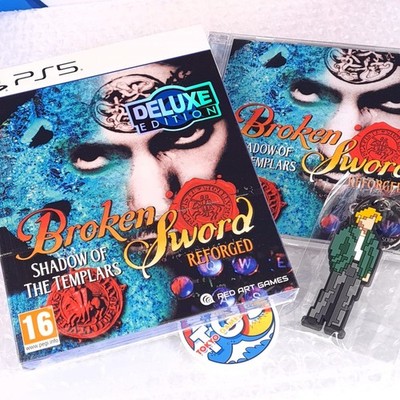 Broken Sword Shadow of the Templars Reforged DELUXE Edition PS5 Red Art Games Ne