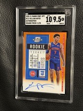 2020 Contenders Optic Killian Hayes Rookie Ticket Auto Orange /25 SGC 9.5/Auto10