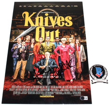 TONI COLLETTE SIGNED 'KNIVES OUT' 12x18 MOVIE POSTER AUTOGRAPH BAS BECKETT COA
