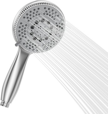 Water Saving Hand Shower Head High Pressure Hand Shower 5 Jet Types Handhled
