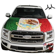 Mexico Flag Car Hood Cover 4x5FT, Aztec Car 4 5 FT 03 Aztec-Mex Car Hood Flag