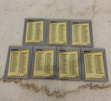1989 Fleer Error Position Checklist Complete ...