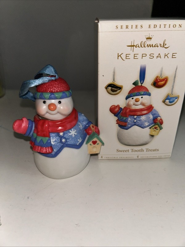 2006 Hallmark Keepsake Ornament Sweet Tooth Treats Series Edition SNOWMAN ONLY