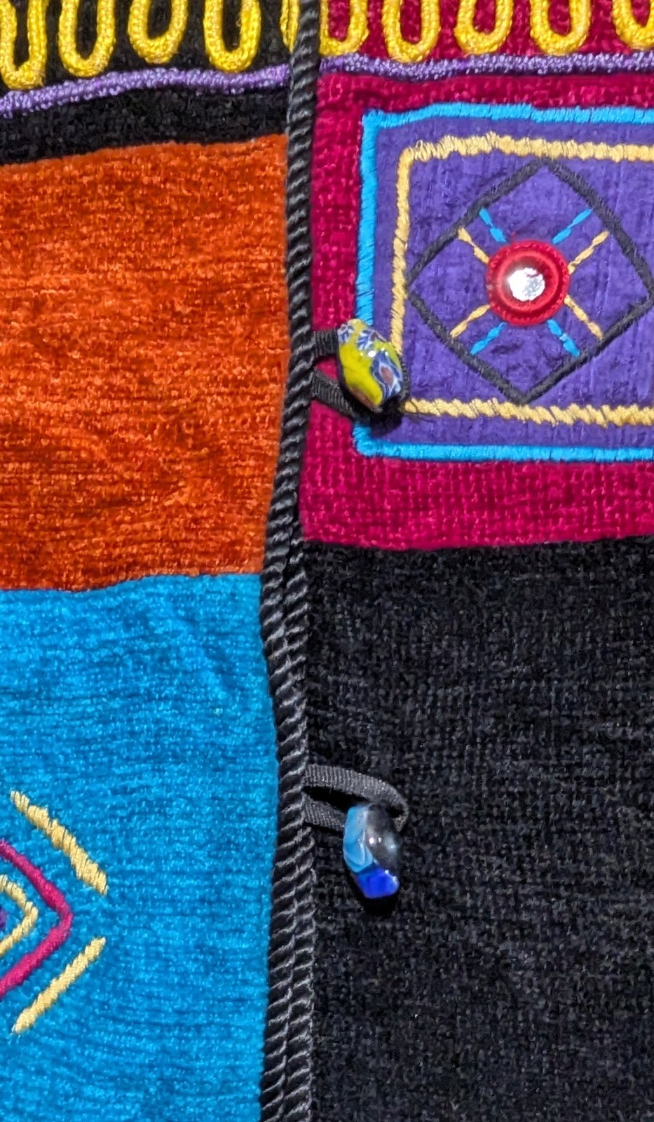 Allure Vintage Patchwork Chunky Button Up Women's… - image 5