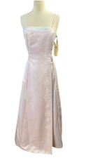 Aspeed Design Formal Dress Sz M New Pink Embellished W/ Tulle Long Prom Wedding