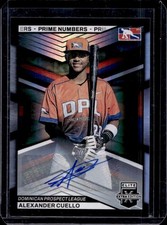 2023 Elite Extra Edition Alexander Cuello Prime Numbers A Signatures Auto #/200