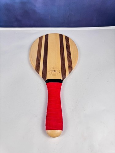 Mazza da spiaggia in legno Frescobol Like Quality St Barth rossa mazza da torneo professionale - Foto 1 di 3