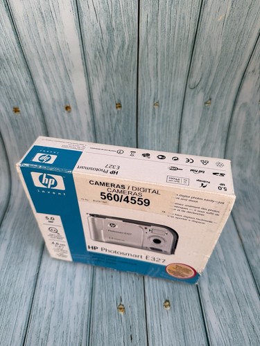 HP Photosmart E327 5.0MP Compact Digital Camera Silver Boxed Digi cam y2k - Picture 14 of 17