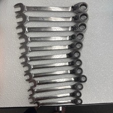Snap-on Blue-Point 12pc Metric Reversible Ratchet Wrench Set 8-19mm BOERM