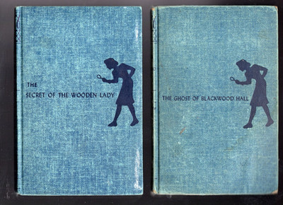 Nancy Drew Mysteries 2 Vintage 1948/1950 Ghost of Blackwood Hall &.. Wooden Lady