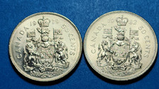 BOTH 1979 & 1982 CANADA 50 CENTS HALF DOLLAR COINS BK259