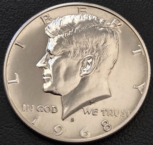 1968-S Kennedy Proof Silver Half Dollar - Great Condition - 40% Silver